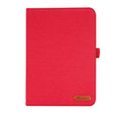 Cloth Teature Horizontal Flip PU Leather Tablet Case with Holder & Card Slots For iPad mini 6 2021(Red)