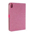 Cloth Teature Horizontal Flip PU Leather Tablet Case with Holder & Card Slots For iPad mini 6 2021(Rose Red)