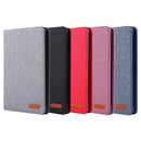 Cloth Teature Horizontal Flip PU Leather Tablet Case with Holder & Card Slots For iPad mini 6 2021(Red)