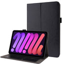 Business Horizontal Flip PU Leather Tablet Case with Two-Folding Holder & Card Slots & Pen Slot For iPad mini 6(Black)