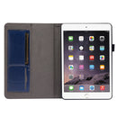 Business Horizontal Flip PU Leather Tablet Case with Two-Folding Holder & Card Slots & Pen Slot For iPad mini 6(Blue)
