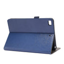 Business Horizontal Flip PU Leather Tablet Case with Two-Folding Holder & Card Slots & Pen Slot For iPad mini 6(Blue)