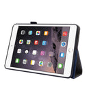 Business Horizontal Flip PU Leather Tablet Case with Two-Folding Holder & Card Slots & Pen Slot For iPad mini 6(Blue)