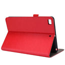Business Horizontal Flip PU Leather Tablet Case with Two-Folding Holder & Card Slots & Pen Slot For iPad mini 6(Red)