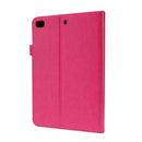 Business Horizontal Flip PU Leather Tablet Case with Two-Folding Holder & Card Slots & Pen Slot For iPad mini 6(Rose Red)