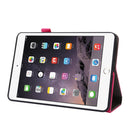 Business Horizontal Flip PU Leather Tablet Case with Two-Folding Holder & Card Slots & Pen Slot For iPad mini 6(Rose Red)