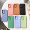 For Huawei P40 Straight Side Liquid Silicone Phone Case(Purple)