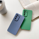 For Huawei P40 Straight Side Liquid Silicone Phone Case(Purple)