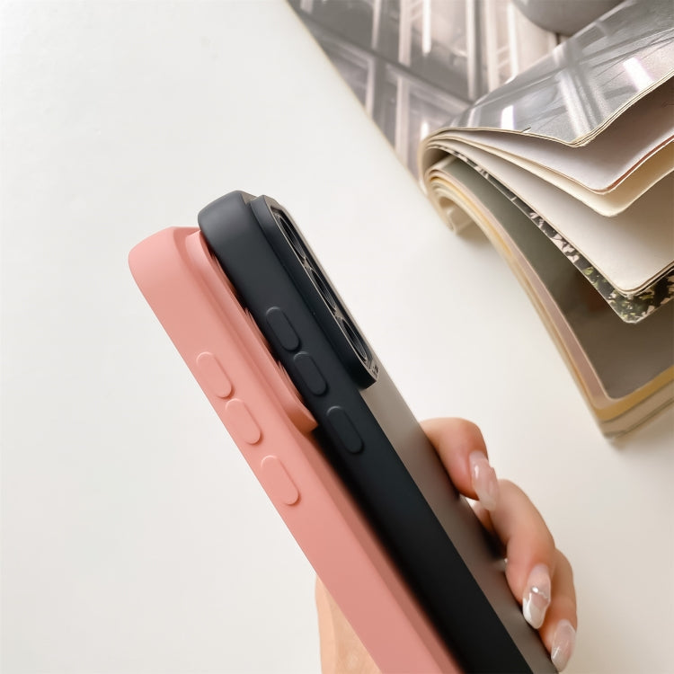 For Huawei P30 Pro Straight Side Liquid Silicone Phone Case(Pink)