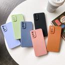 For OPPO Reno6 Straight Side Liquid Silicone Phone Case(Black)