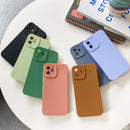 Straight Side Liquid Silicone Phone Case For iPhone 11(Blue)