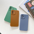 Straight Side Liquid Silicone Phone Case For iPhone 11(Blue)
