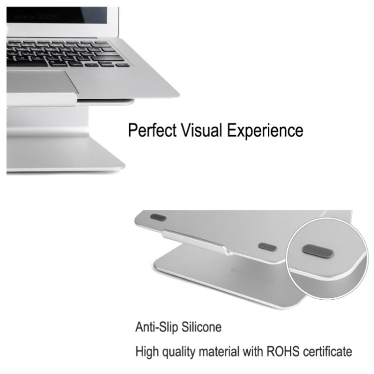 AP-2 Aluminum Alloy 360 Degrees Rotation Adjustable Laptop Stand for 11-17 inch Notebook