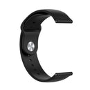 Monochrome Silicone Watch Band For Samsung Galaxy Watch Active 20mm(Black)