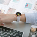 Monochrome Silicone Watch Band For Samsung Galaxy Watch Active 20mm(Gray)