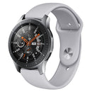 Monochrome Silicone Watch Band For Samsung Galaxy Watch Active 20mm(Gray)