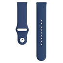 Monochrome Silicone Watch Band For Samsung Galaxy Watch Active 20mm(Ocean Blue)