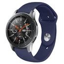 Monochrome Silicone Watch Band For Samsung Galaxy Watch Active 20mm(Ocean Blue)