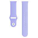 Monochrome Silicone Watch Band For Samsung Galaxy Watch Active 20mm(Pastel Violet)