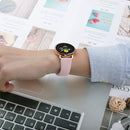 Monochrome Silicone Watch Band For Samsung Galaxy Watch Active 20mm(Pink Sand)