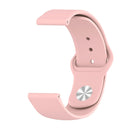 Monochrome Silicone Watch Band For Samsung Galaxy Watch Active 20mm(Pink)