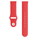 Monochrome Silicone Watch Band For Samsung Galaxy Watch Active 20mm(Red)