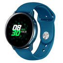 Monochrome Silicone Watch Band For Samsung Galaxy Watch Active 20mm(Rock Cyan)