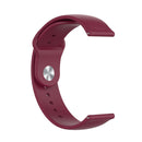 Monochrome Silicone Watch Band For Samsung Galaxy Watch Active 20mm(Wine Red)