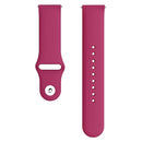 Monochrome Silicone Watch Band For Samsung Galaxy Watch Active 20mm(Wine Red)