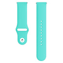 Monochrome Silicone Watch Band For Samsung Galaxy Watch Active 20mm(Teal)