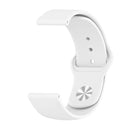 Monochrome Silicone Watch Band for Samsung Galaxy Watch Active 2 22mm(creamy whitee)