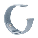 Monochrome Silicone Watch Band for Samsung Galaxy Watch Active 2 22mm(baby blue)
