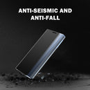For Xiaomi Mi 11T / 11T Pro Side Window Display Magnetic Suction Plain Grain Flip PU Leather + PC Case with Holder(Pink)