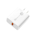 APD-2003 18W QC3.0 Single Port USB Charger with 1m USB to Type-C Data Cable(US Plug)