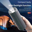 T&G TG635 Portable Outdoor Waterproof Bluetooth Speaker with Flashlight Function(Peacock blue)