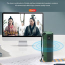 T&G TG635 Portable Outdoor Waterproof Bluetooth Speaker with Flashlight Function(Peacock blue)