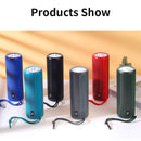 T&G TG635 Portable Outdoor Waterproof Bluetooth Speaker with Flashlight Function(Peacock blue)
