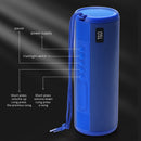 T&G TG635 Portable Outdoor Waterproof Bluetooth Speaker with Flashlight Function(Peacock blue)