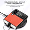 For Samsung Galaxy Z Flip3 5G Litchi Pattern Folding Phone Case with Ring Buckle(Red)