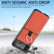 For Samsung Galaxy Z Flip3 5G Litchi Pattern Folding Phone Case with Ring Buckle(Red)