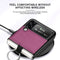 For Samsung Galaxy Z Flip3 5G Litchi Pattern Folding Phone Case with Ring Buckle(Purple)