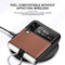 For Samsung Galaxy Z Flip3 5G Litchi Pattern Folding Phone Case with Ring Buckle(Brown)