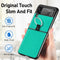 For Samsung Galaxy Z Flip3 5G Litchi Pattern Folding Phone Case with Ring Buckle(Green)