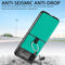 For Samsung Galaxy Z Flip3 5G Litchi Pattern Folding Phone Case with Ring Buckle(Green)