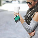 For Samsung Galaxy Z Flip3 5G Litchi Pattern Folding Phone Case with Ring Buckle(Green)