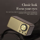 OneDer JY-66 Wooden Wireless BT5.0 Retro Classic Speaker FM Radio Support TF / U-Disk / AUX