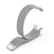 Milano Magnetic Metal Watch Band for Fitbit Charge 5(Silver)