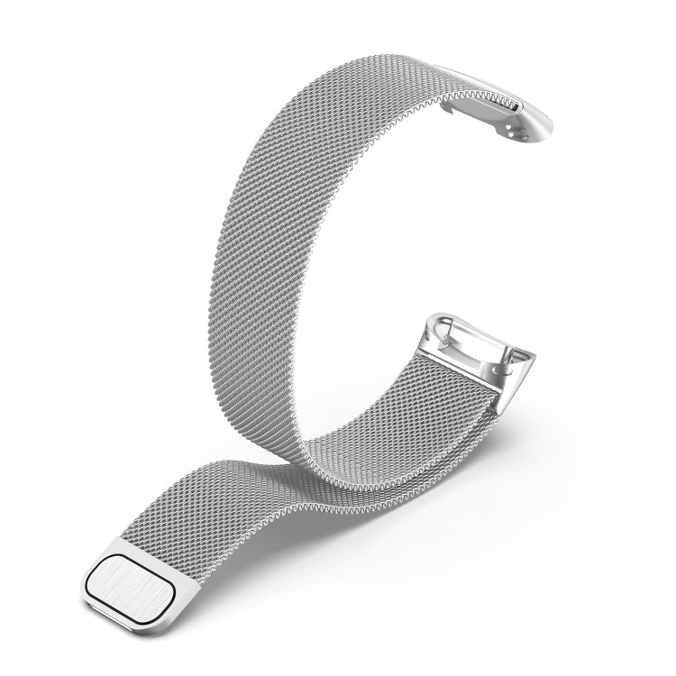 Milano Magnetic Metal Watch Band for Fitbit Charge 5(Silver)