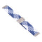 Nylon Braided Metal Buckle Watch Band for Galaxy Watch 4 20mm(Z Blue White)