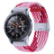 Nylon Braided Metal Buckle Watch Band for Galaxy Watch 4 20mm(Z Red Pink)
